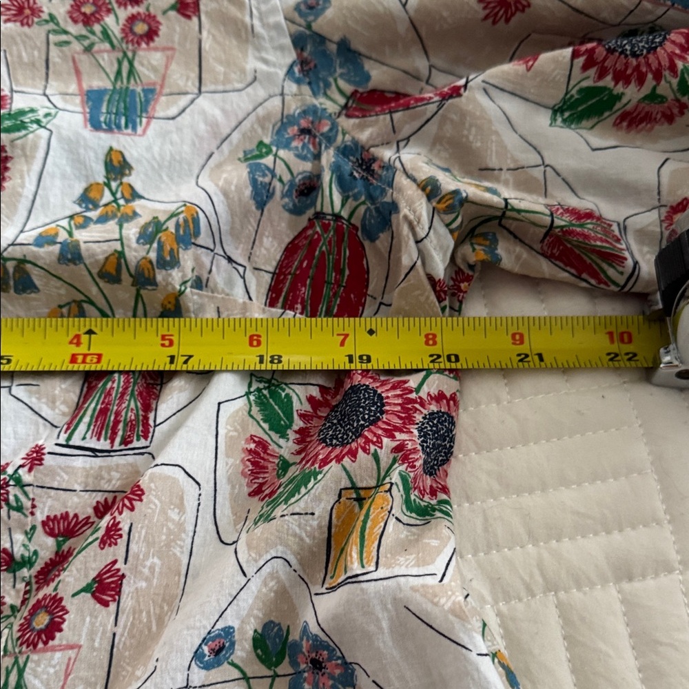Floral Button Down Shirt - Multicolor - Picture 5 of 7